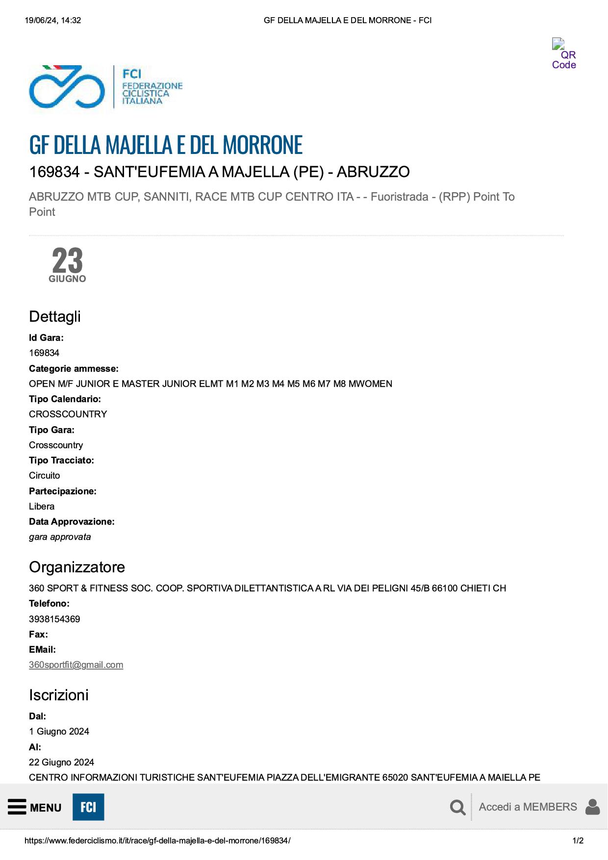 GF DELLA MAJELLA E DEL MORRONE FCI1